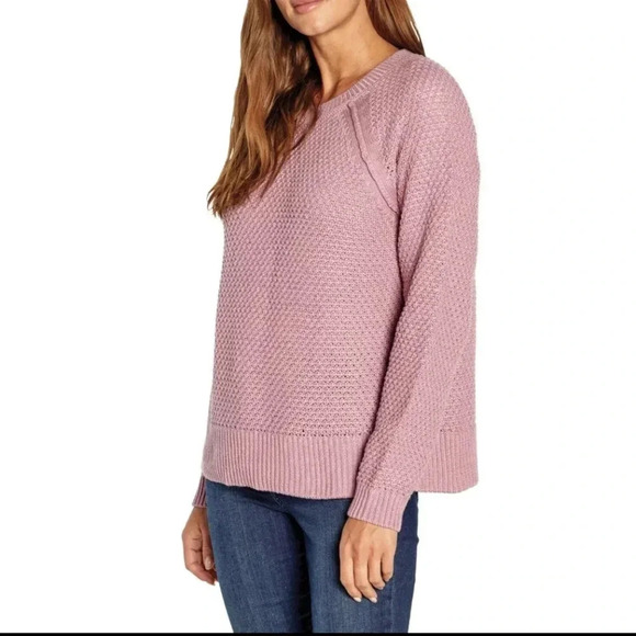 Gap Women's Textured Sweater Size 2XL Orchid Haze - Picture 3 of 9
